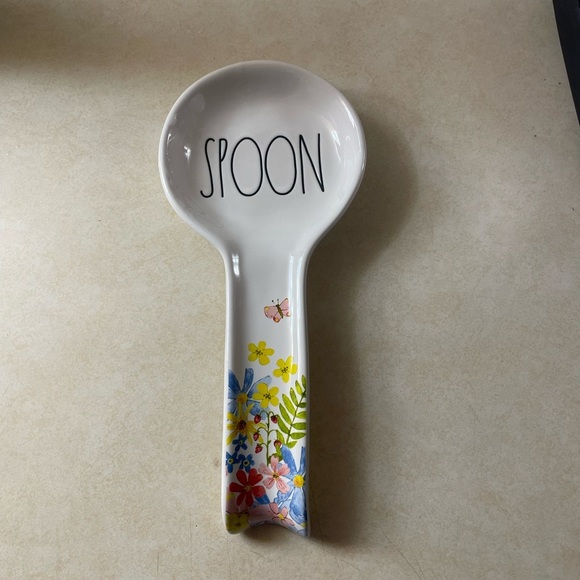 Rae Dunn Other - Rae Dunn Floral Spring Ceramic Spoon Rest Serveware